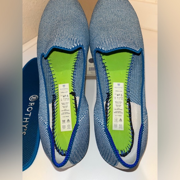 Rothy’s indigo cloud loafers sz 7.5 - Picture 2 of 7